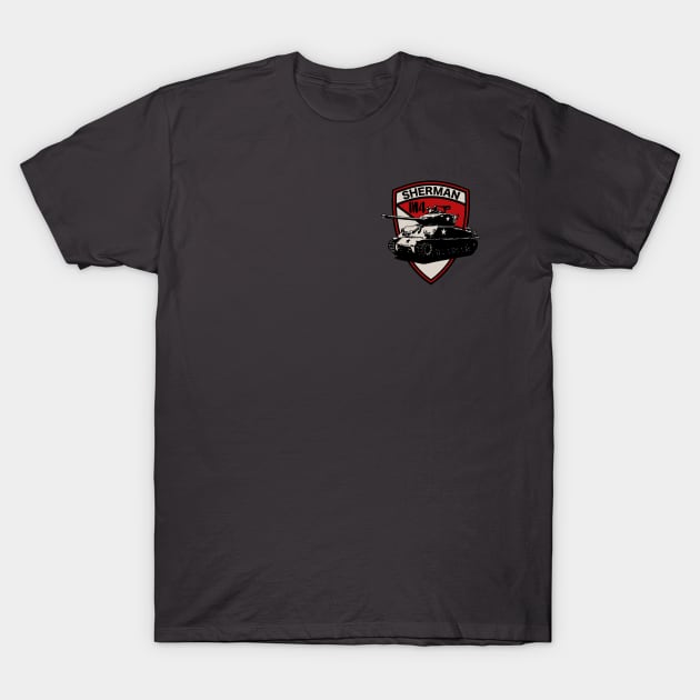 M4 Sherman Tank (Small logo) T-Shirt by TCP